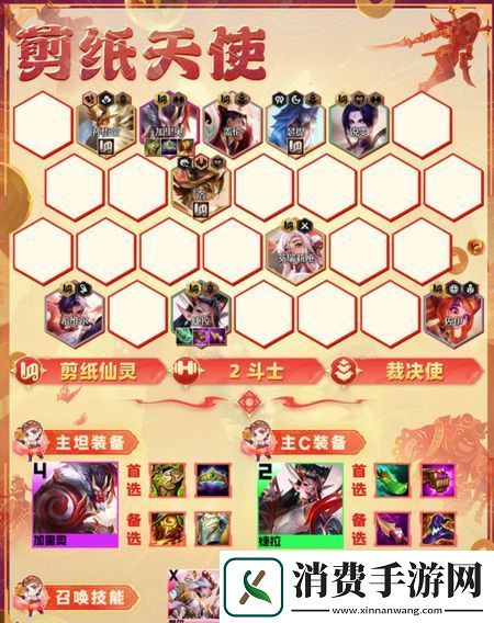 金铲铲之战剪纸天使阵容推荐