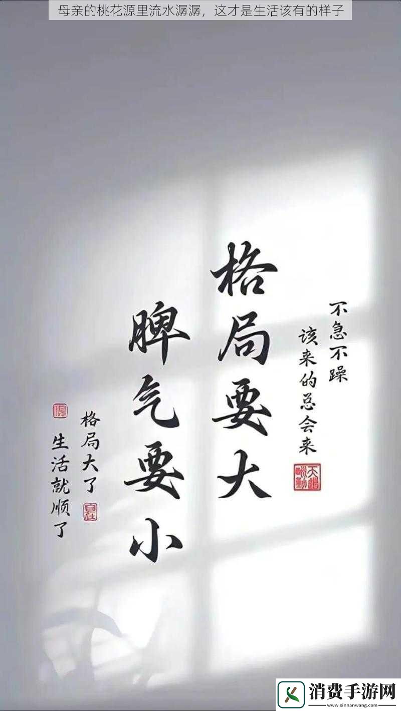母亲的桃花源里流水潺潺