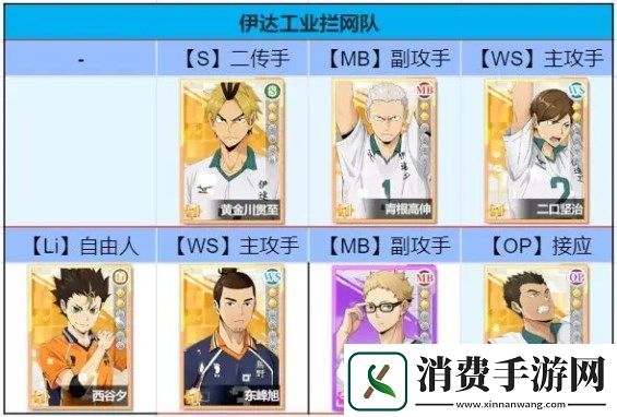 排球少年新的征程伊达工业队搭配指南