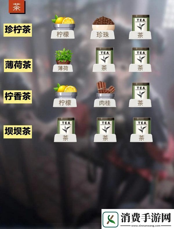 归龙潮饮品配方大全