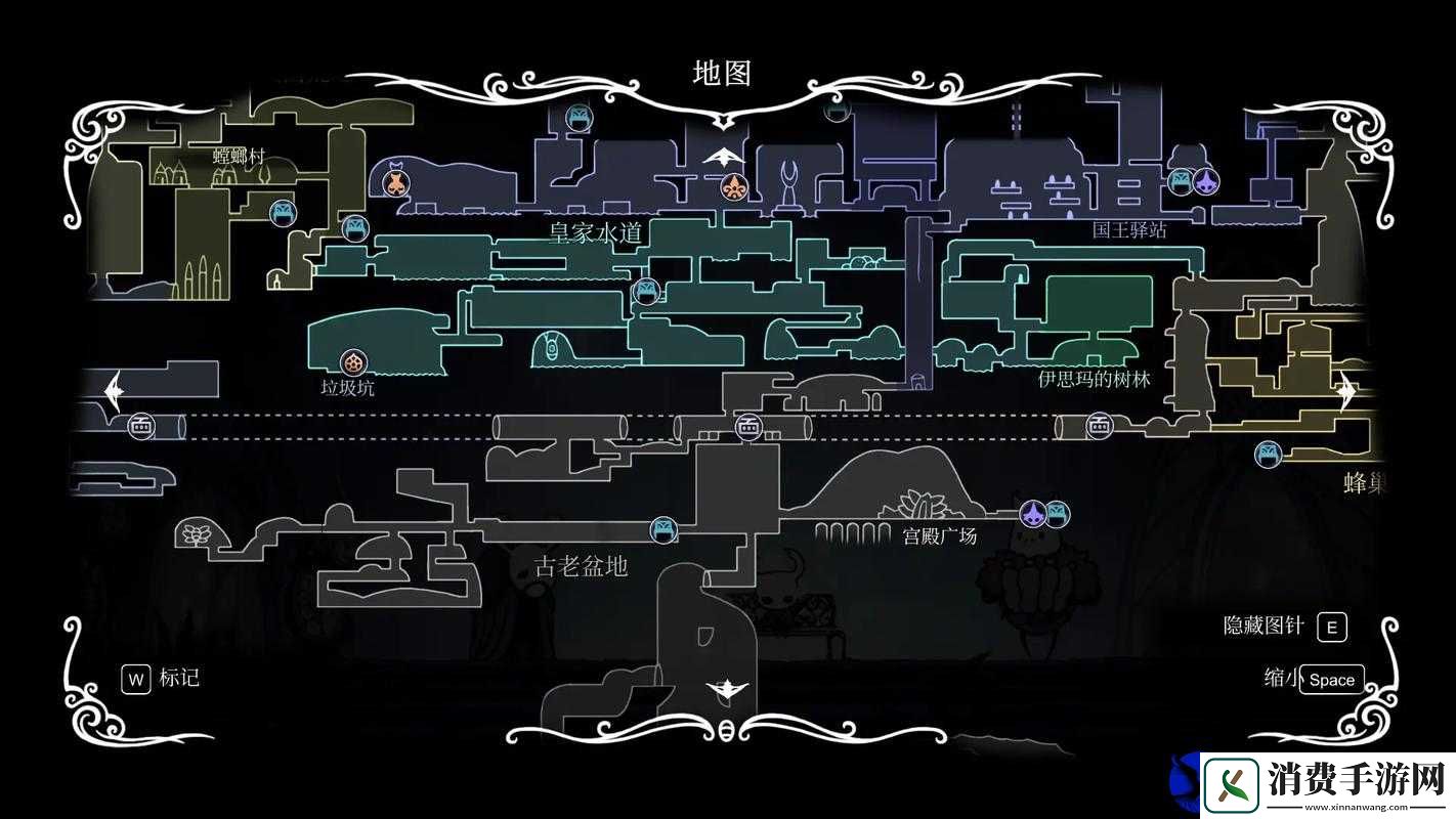 空洞骑士全地图收集秘籍