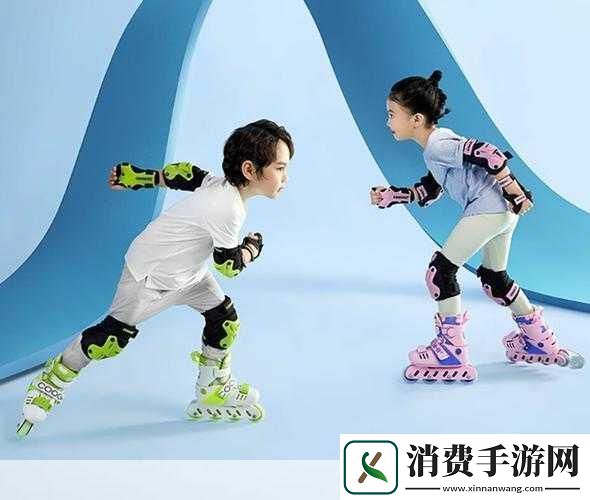 小孩一起差差轮滑鞋免费