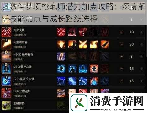 超激斗梦境枪炮师潜力加点攻略