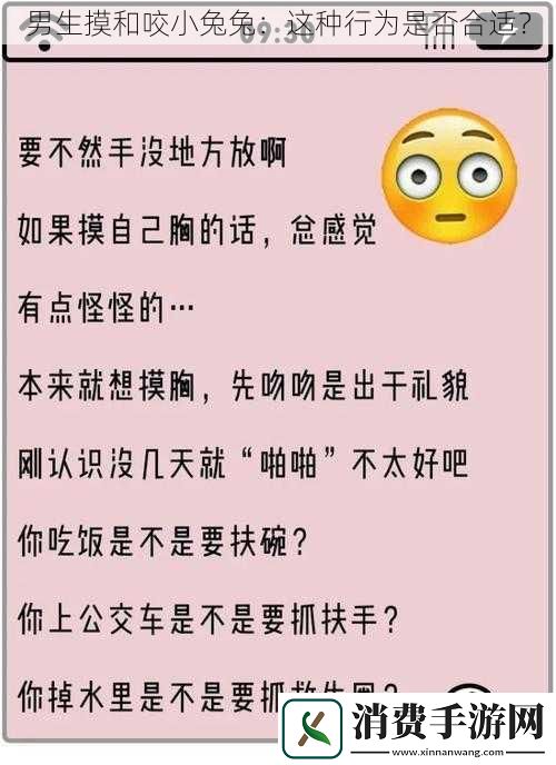 男生摸和咬小兔兔