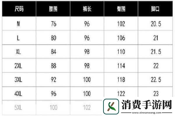 欧亚专线S码和M码的区别图片