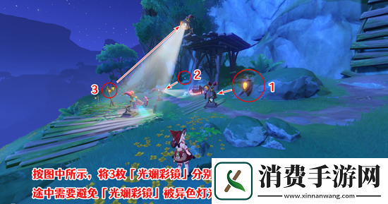 原神隐众游园绮光彩灯解密攻略