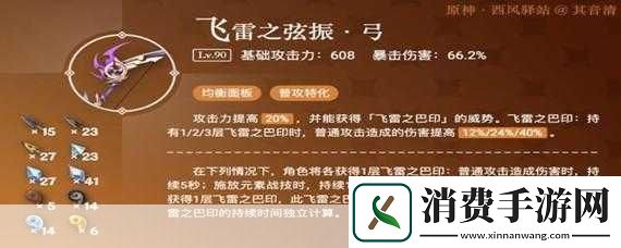 原神飞雷之弦振五星弓箭的极致魅力与属性解析