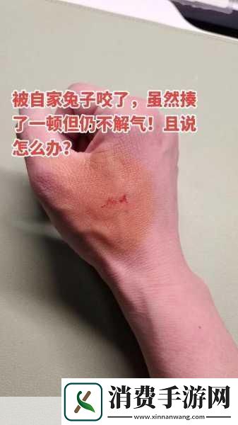 小白兔子被咬的通红