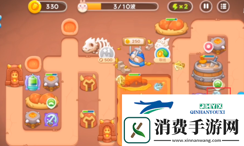 保卫萝卜4饿龙传说第10关怎么过