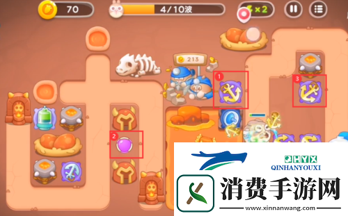 保卫萝卜4饿龙传说第10关怎么过