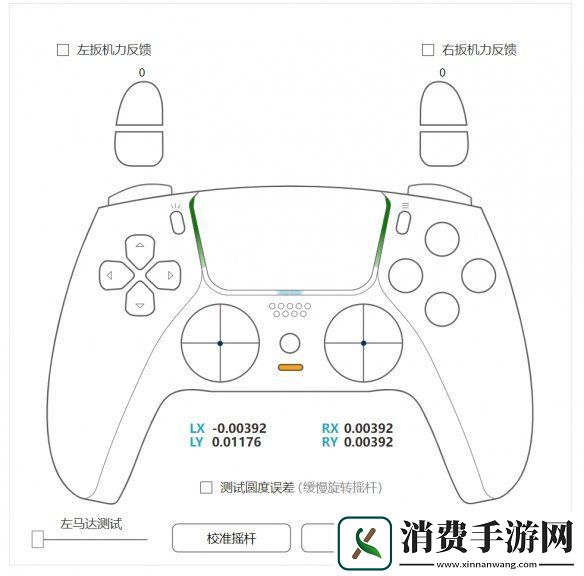 谷粒科技给手柄测试工具新增PS4和PS5游戏手柄的摇杆校准功能