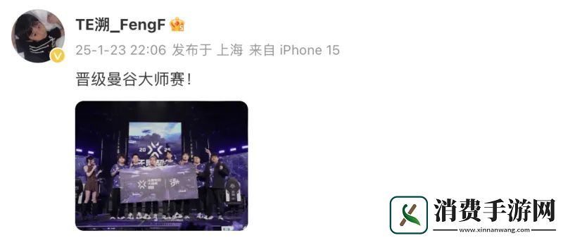 晋级大师赛后TE众选手发文