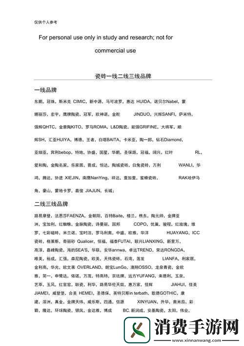 精品二线三线品牌对消费者的影响