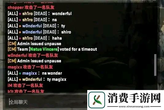 Spirit与NAVI半决赛“文斗”公屏聊天记录曝光