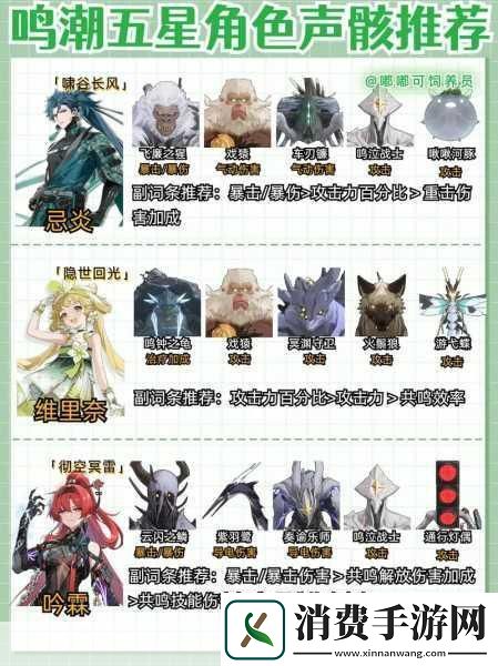 鸣潮咔嚓嚓声骸图鉴