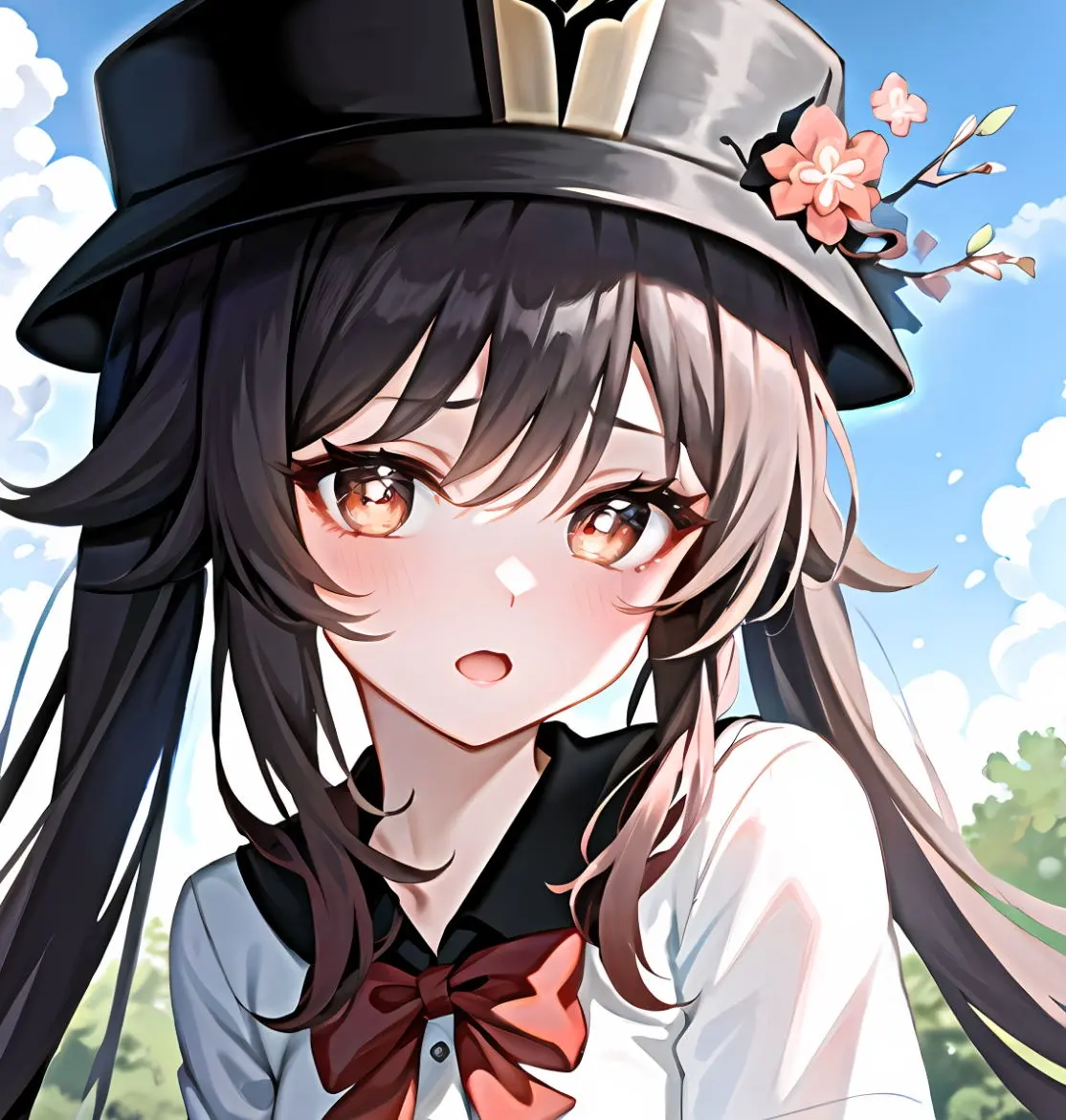 原神胡桃爽到流口水的图片什么梗胡桃爽到流眼泪哭泣表情图样子