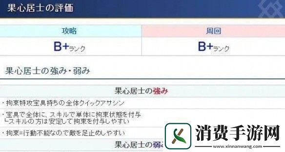FGO果心居士强度怎么样fgo果心居士强度详情介绍
