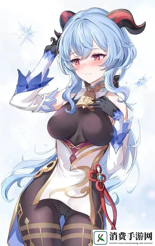 甘雨与白水流淌一地