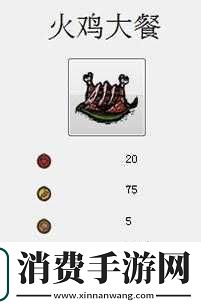 饥荒游戏中火鸡正餐如何制作