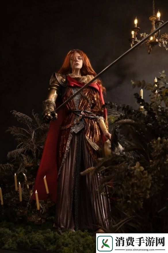 毛妹COS老头环“女武神”玛莲妮亚