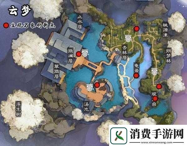 一梦江湖手游6月22日坐观万象坐标究竟隐藏在哪些神秘地点