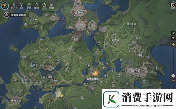 塔瑞斯世界全地图探索点位分享