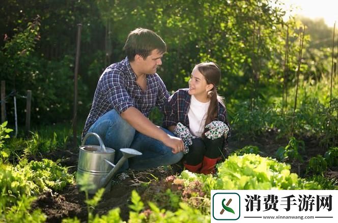父亲有力挺送女儿的花园-友：这样的小幸福真让人羡慕！