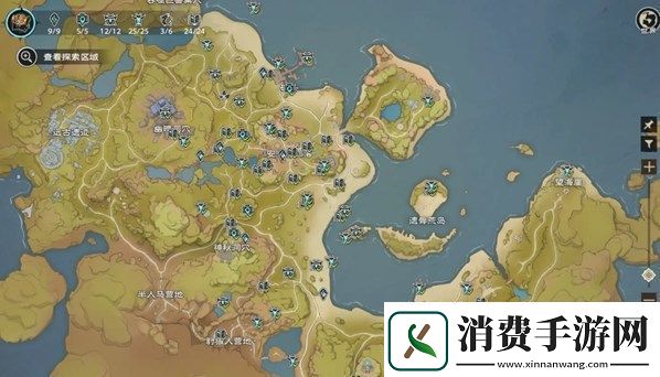 塔瑞斯世界全地图探索点位分享