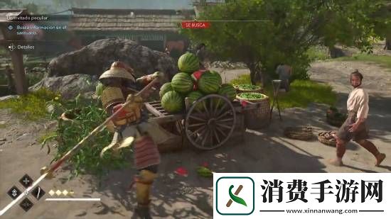 你是故意找茬-刺客信条：影弥助劈瓜效果展示
