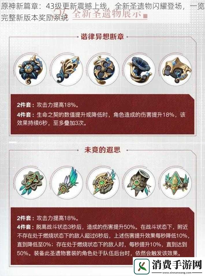 原神新篇章：43级更新震撼上线全新圣遗物闪耀登场一览完整新版本奖励系统