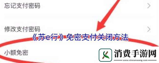 苏e行免密支付怎么关闭