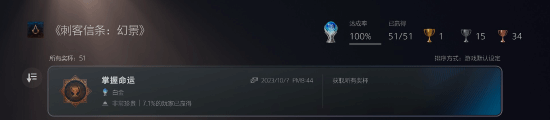 刺客信条影发售一周！PS5奖杯数据公布