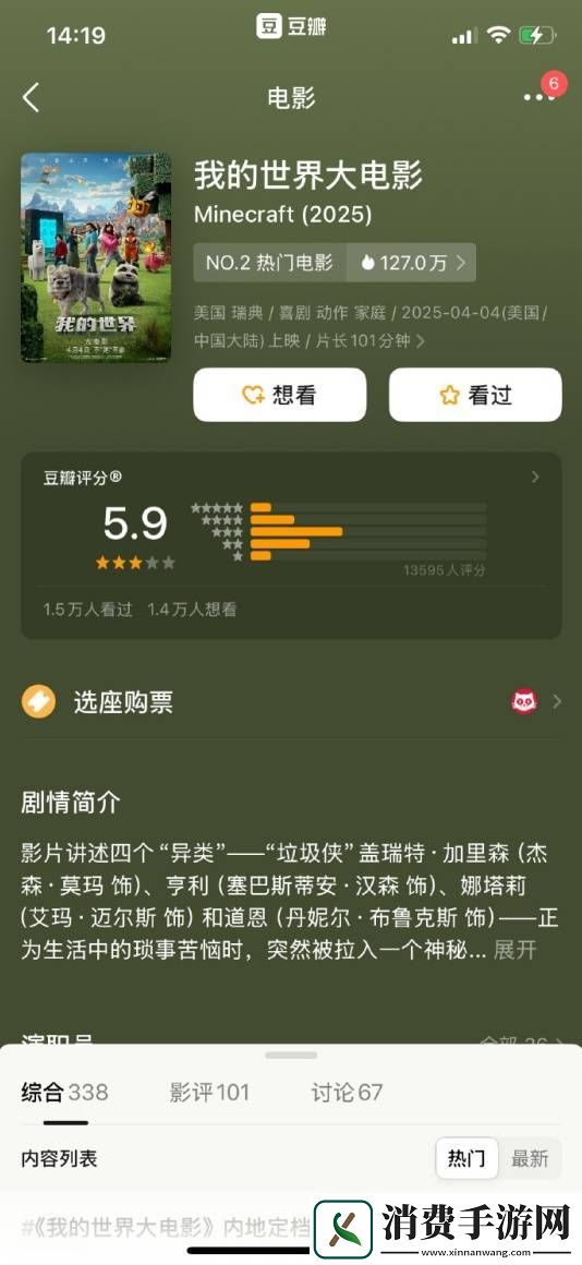 清明档电影豆瓣开分了