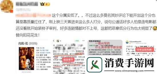 网友质疑向阳花被恶意打低分
