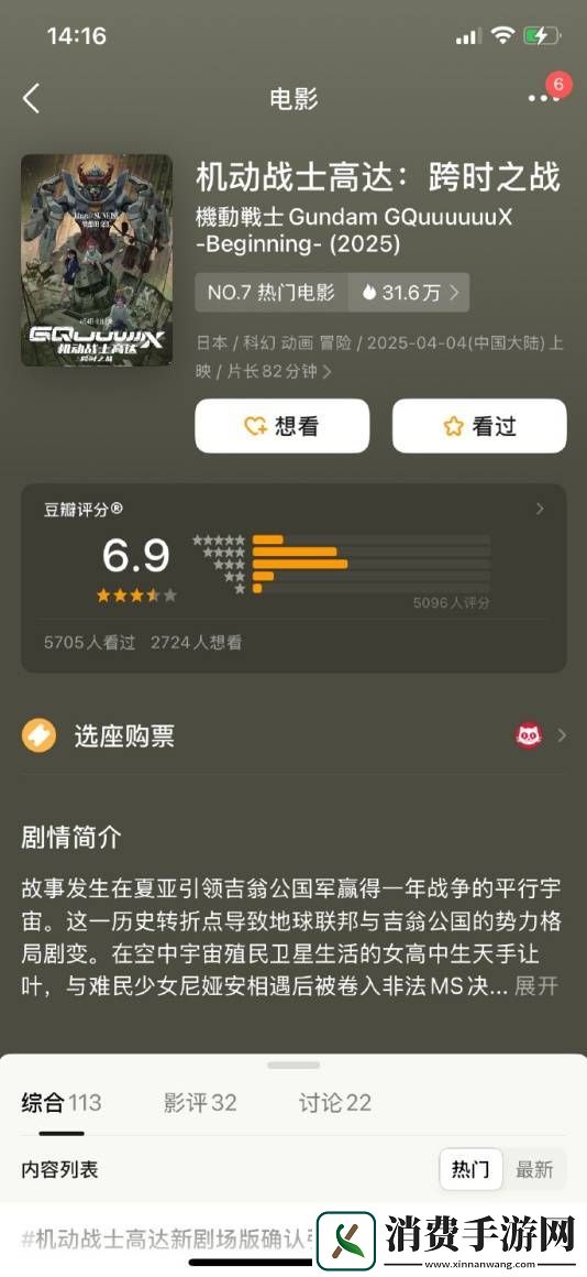 清明档电影豆瓣开分了