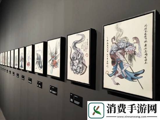 我们参观了黑神话艺术展