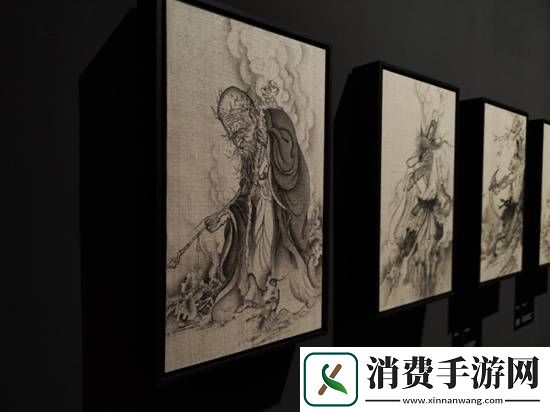 我们参观了黑神话艺术展