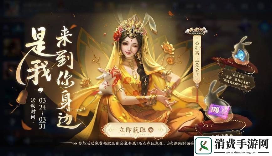 王者荣耀公孙离玉兔公主皮肤最低价全解析