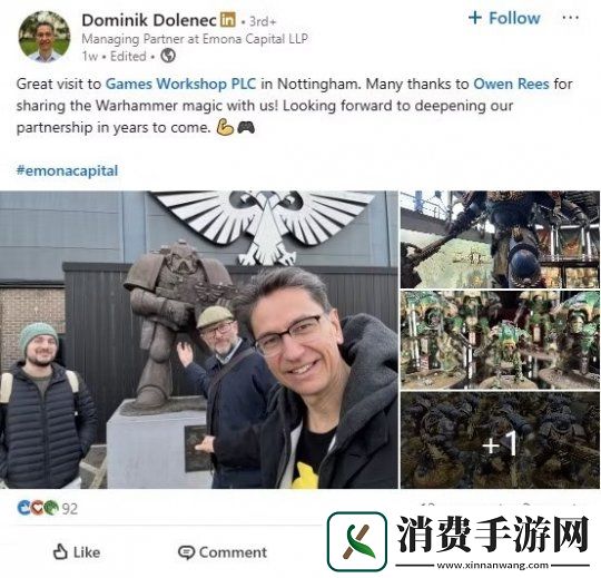 投资方发贴暗示战锤40K